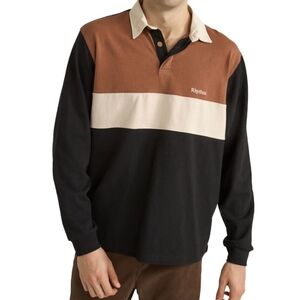 Rhythm Hayes Long Sleeve Rugby Polo Shirt